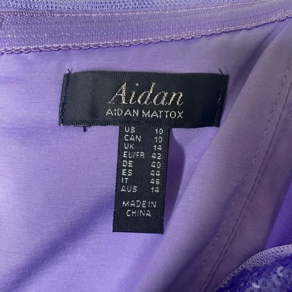 Aidan by Aidan Mattox Strapless Sequin Formal Gown - Picture 10 of 12